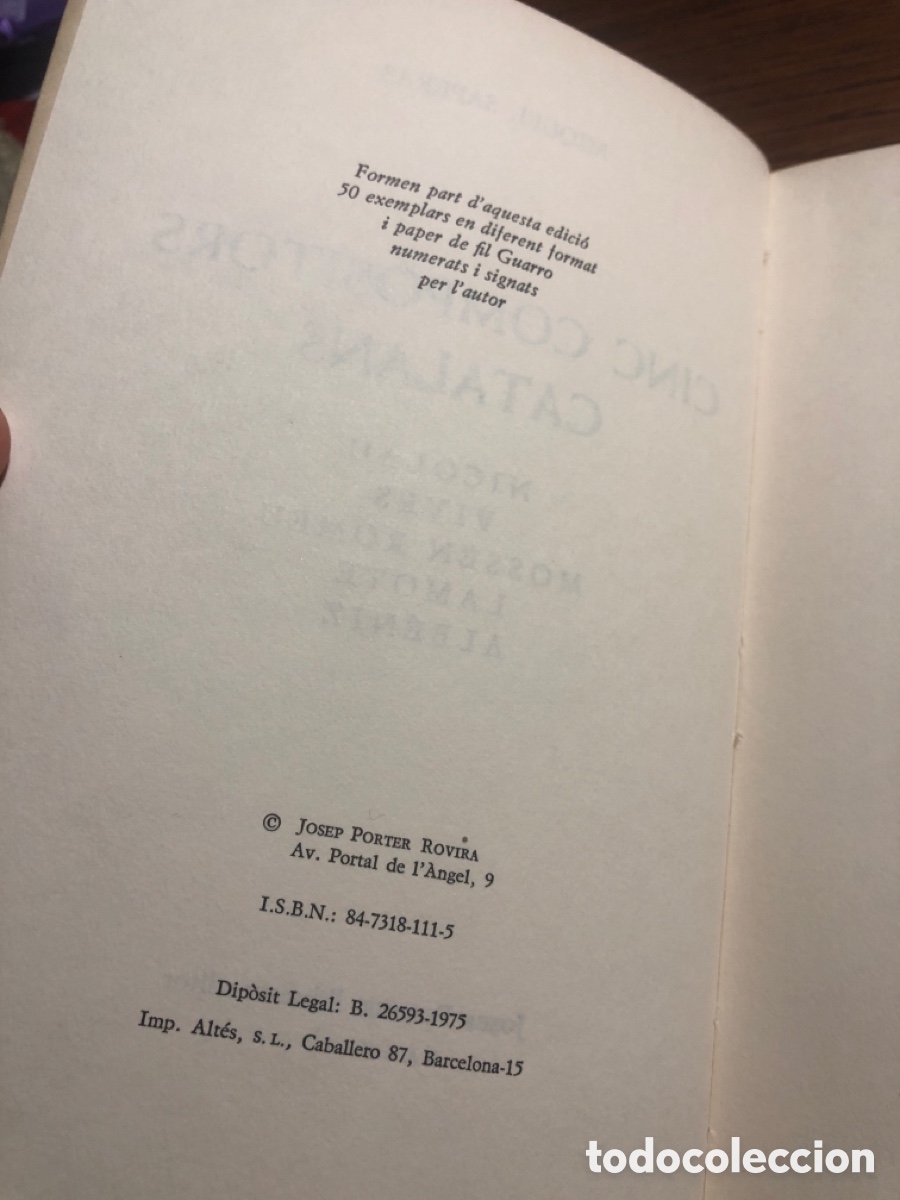 Libros de segunda mano: LIBRO CINC COMPOSITORS CATALANS ( MIQUEL SAPERAS ) - Foto 3