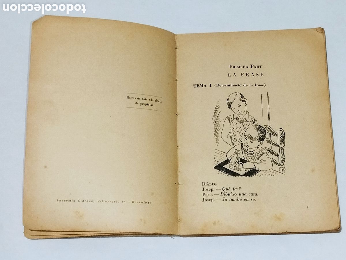 Libros de segunda mano: Introducci&oacute; a la Gram&agrave;tica: La Frase, La Proposici&oacute; &ndash; Alexandre Gal&iacute; &ndash; 1935 - Foto 3