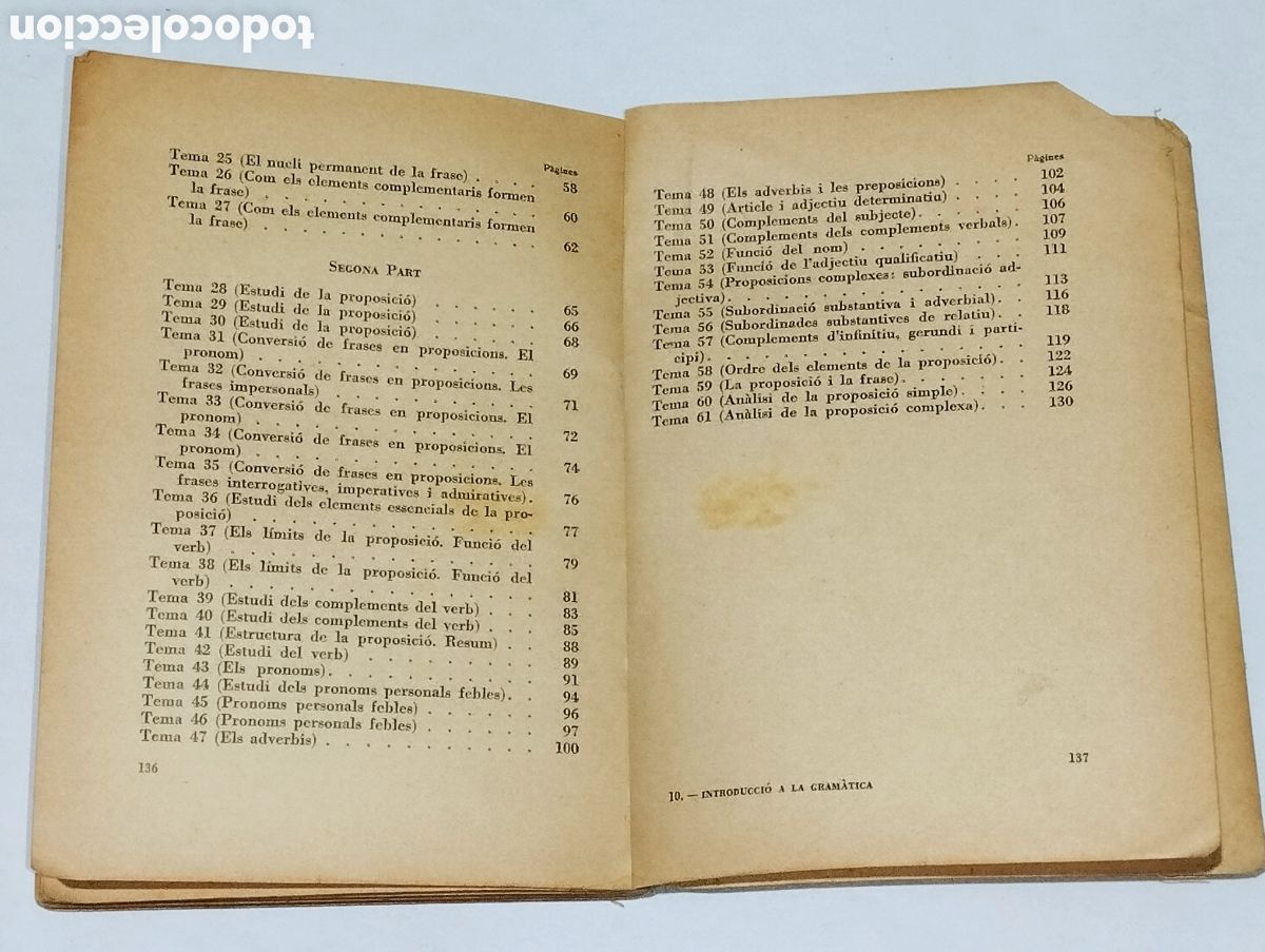 Libros de segunda mano: Introducci&oacute; a la Gram&agrave;tica: La Frase, La Proposici&oacute; &ndash; Alexandre Gal&iacute; &ndash; 1935 - Foto 6