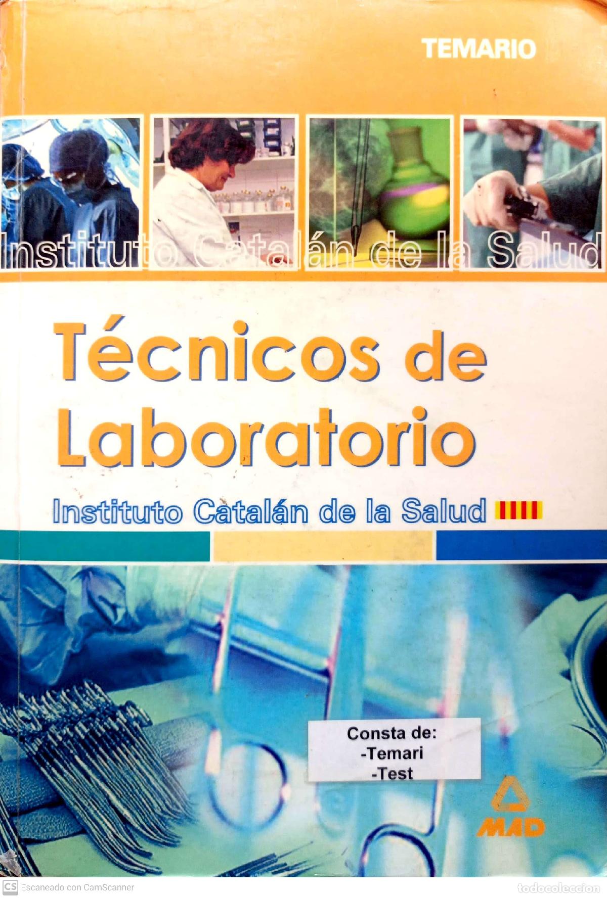 Libros de segunda mano: Temario. T&eacute;cnicos de laboratorio - Foto 1