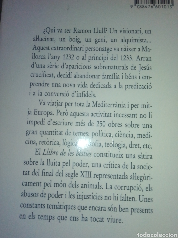 Libros de segunda mano: Llibre de les b&egrave;sties Ramon Llull - Foto 2