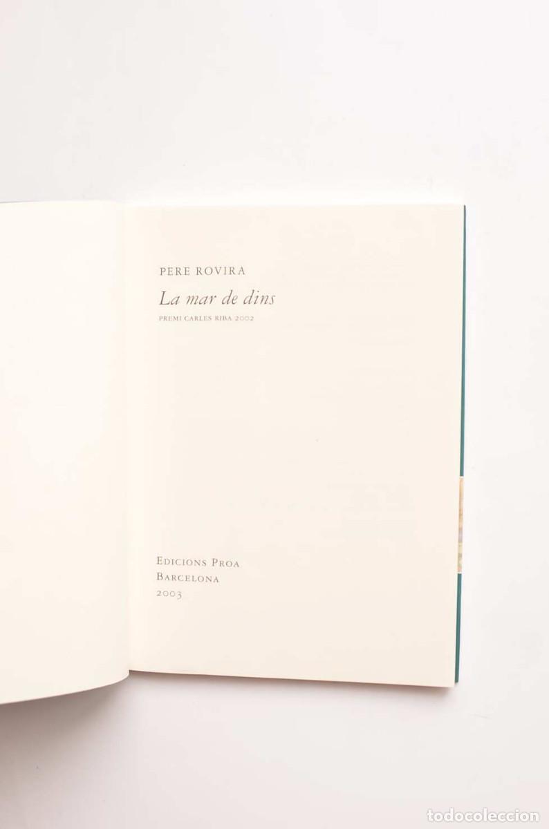 Libros de segunda mano: La mar de dins - ROVIRA, Pere - Foto 2