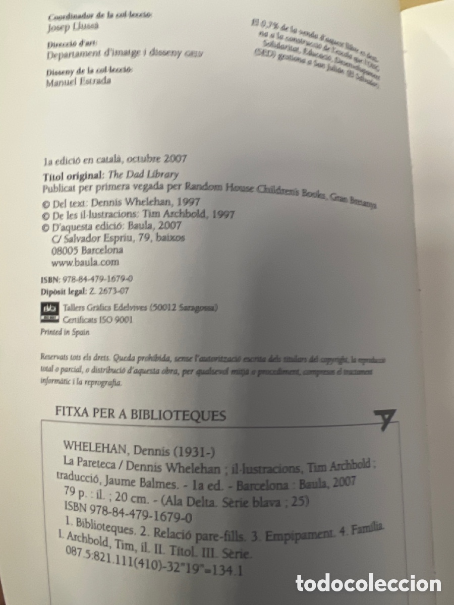 Libros de segunda mano: T2/A4/16. LIBRO EN CATAL&Aacute;N LA PARATECA - Foto 2