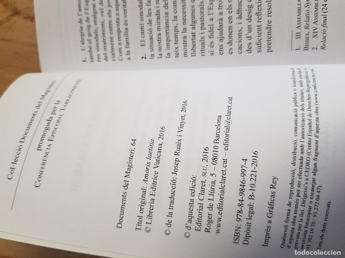 Libros de segunda mano: Lalegria de lamor - Papa Francesc - Foto 3