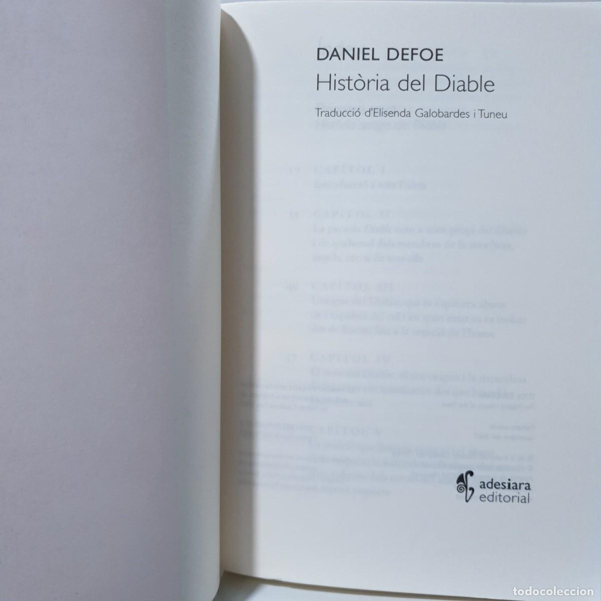 Libros de segunda mano: HIST&Ograve;RIA DEL DIABLE - Daniel Defoe (Idioma: Catal&agrave;) ~ - Foto 5