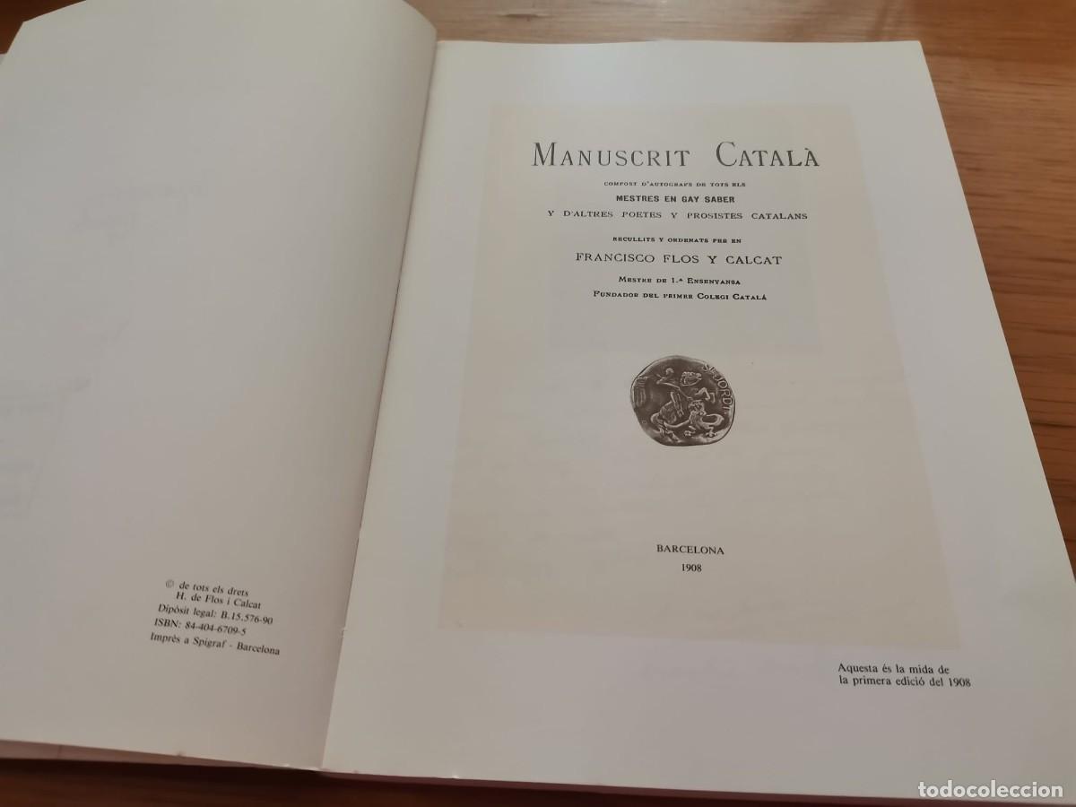Libros de segunda mano: manuscrit catal&agrave; - Foto 2