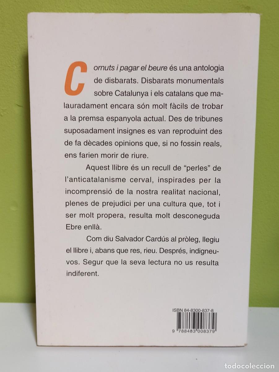 Libros de segunda mano: Cornuts I pagar el beure Josep Huguet - Foto 2