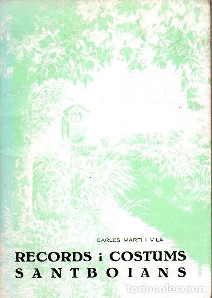 Libros de segunda mano: Records i Costums Santboians - Foto 1