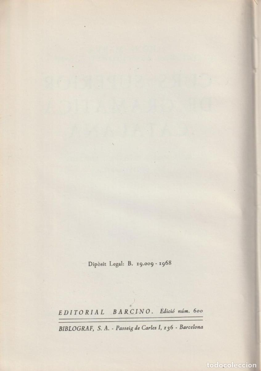 Libros de segunda mano: Curs superior de gram&agrave;tica catalana, Jeroni Marv&agrave; - Foto 4