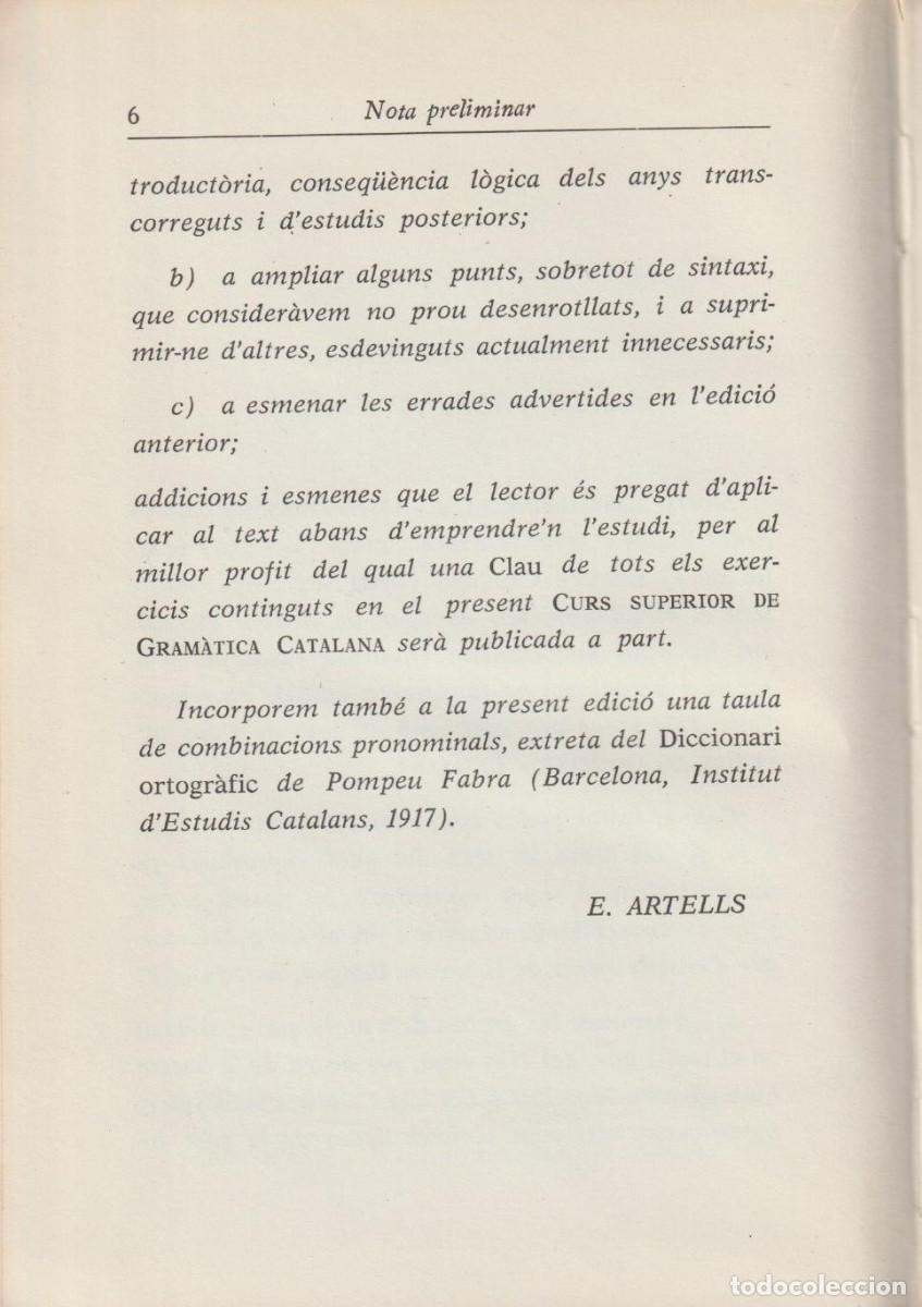 Libros de segunda mano: Curs superior de gram&agrave;tica catalana, Jeroni Marv&agrave; - Foto 6
