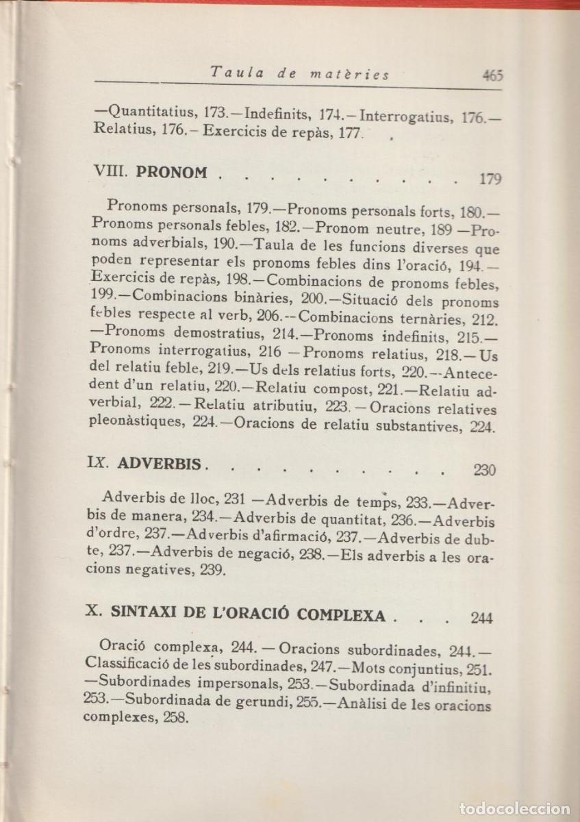 Libros de segunda mano: Curs superior de gram&agrave;tica catalana, Jeroni Marv&agrave; - Foto 9