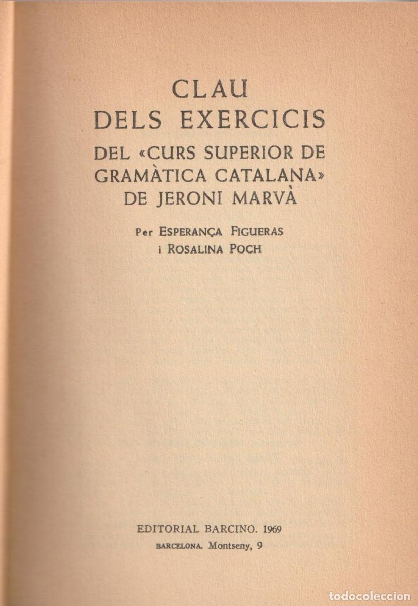 Libros de segunda mano: Curs superior de gram&agrave;tica catalana, Jeroni Marv&agrave; - Foto 13