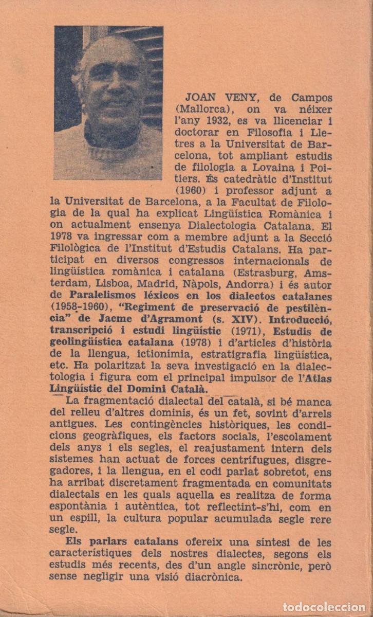 Libros de segunda mano: Els parlars catalans, Joan Veny - Foto 6