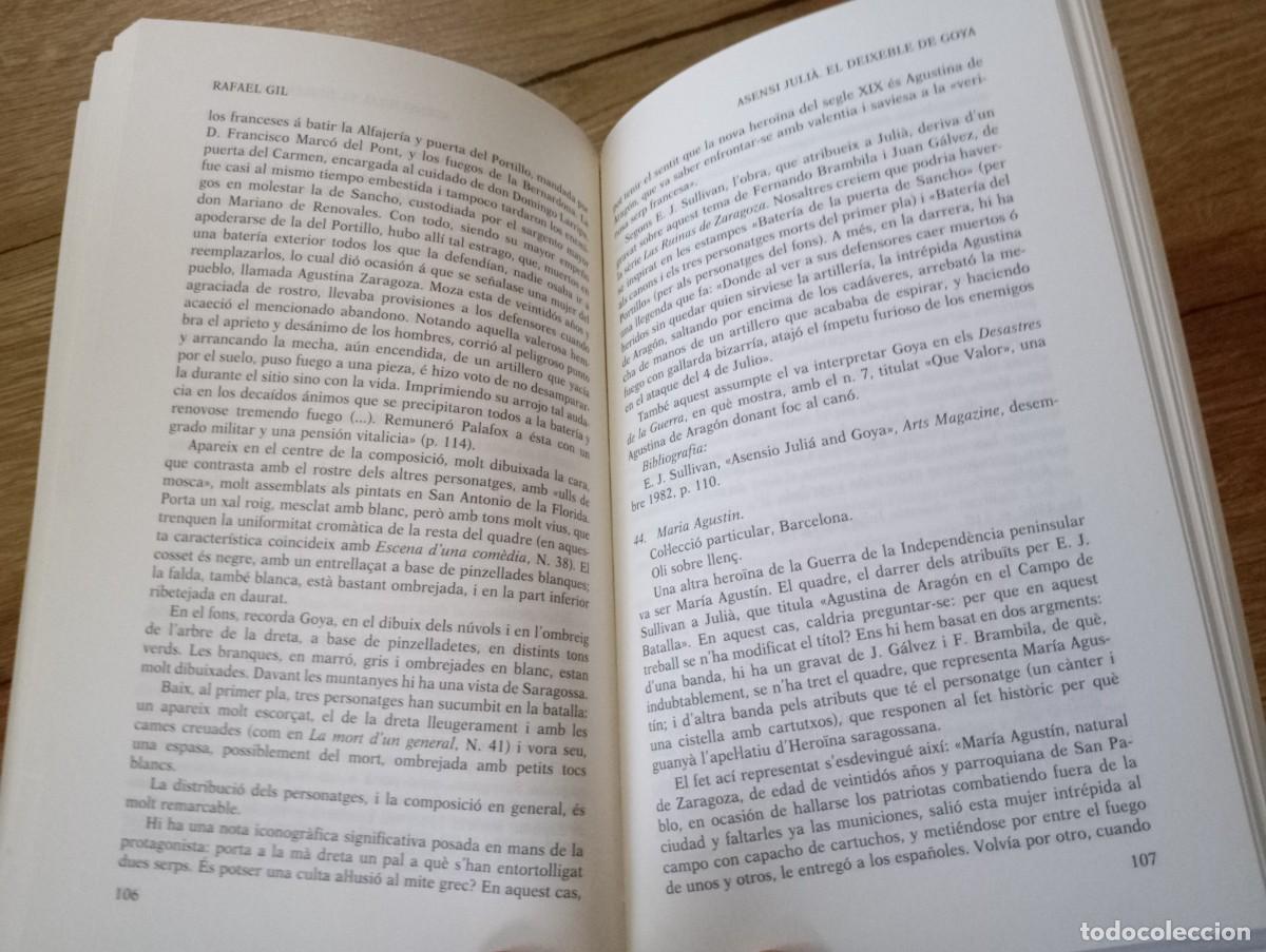 Libros de segunda mano: Asensi Juli&agrave; El deixeble de Goya Rafael Gil - Foto 3