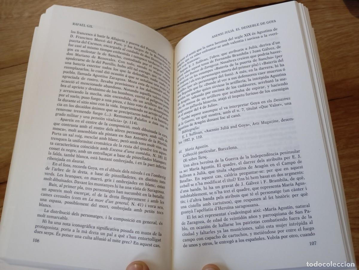 Libros de segunda mano: Asensi Juli&agrave; El deixeble de Goya Rafael Gil - Foto 4