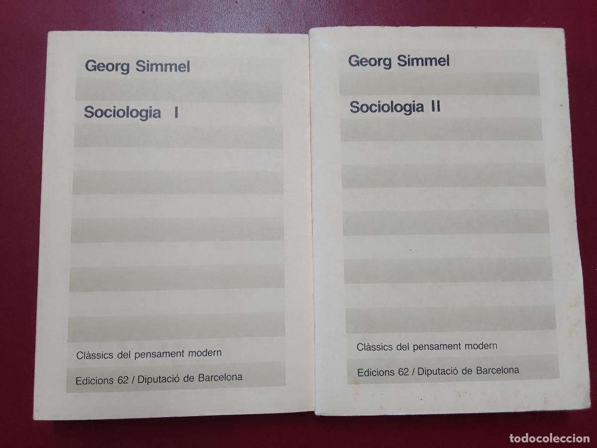 Libri di seconda mano: Georg Simmel: Sociologia (2 tomos) (en catalán)