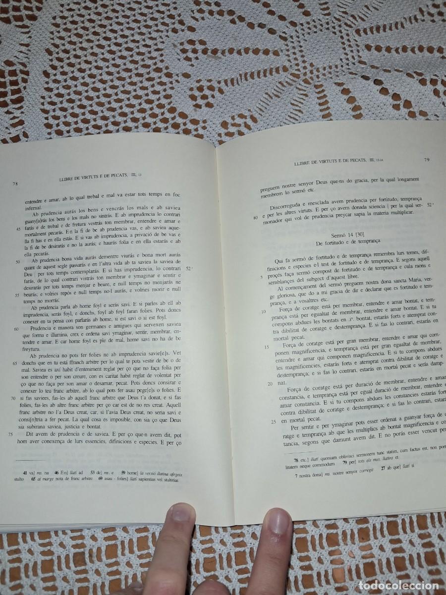 Libros de segunda mano: Llibre de Virtuts e de pecats Ramon Llull - Foto 4