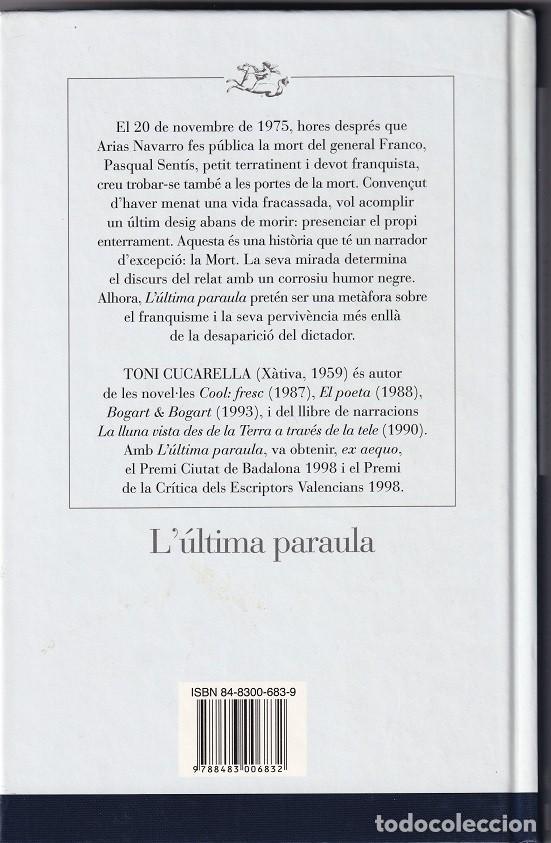 Libros de segunda mano: L &uacute;ltima paraula - Toni Cucarella - Foto 2