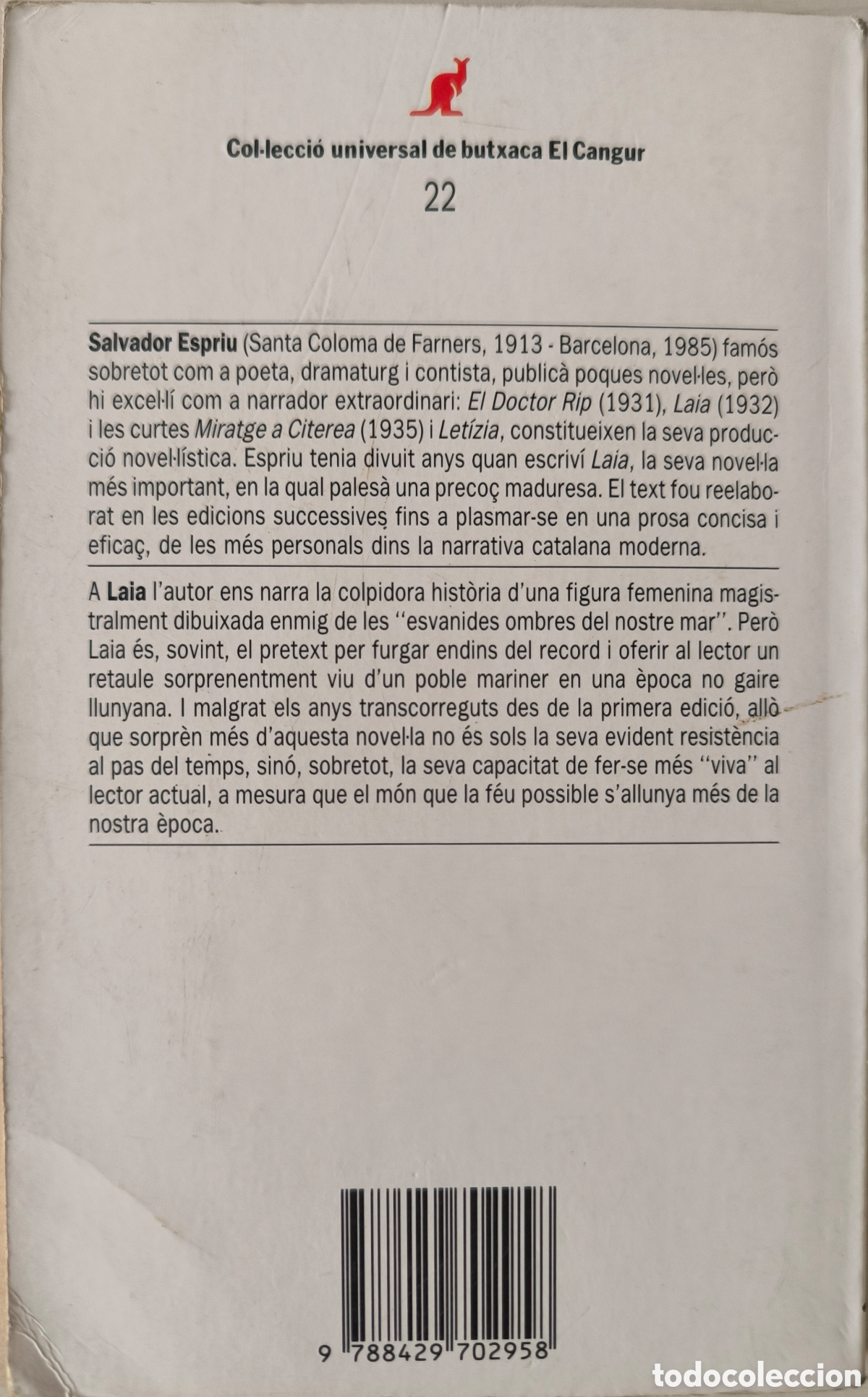 Libros de segunda mano: LAIA. SALVADOR ESPRIU. - Foto 2