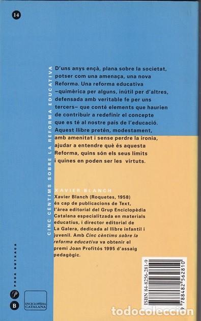 Libros de segunda mano: Cinc c&egrave;ntims sobre la reforma educativa - Xavier Blanch - Foto 2