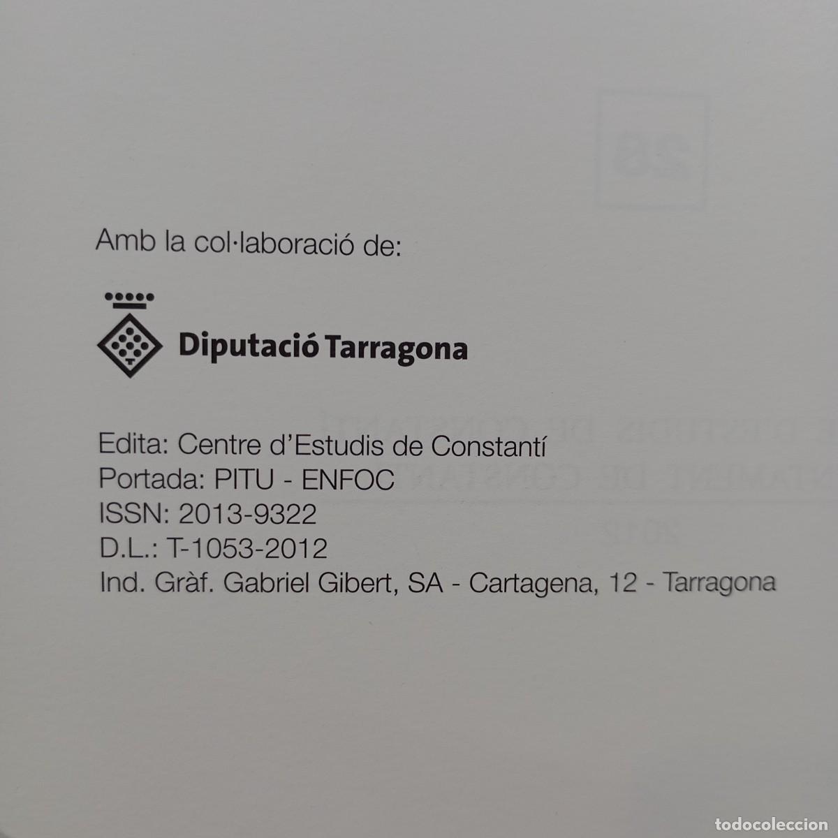 Libros de segunda mano: ESTUDIS DE CONSTANT&Iacute; - 28 - CENTRE DESTUDIS DE CONSTANT&Iacute; - 2012 / 321-E - Foto 4