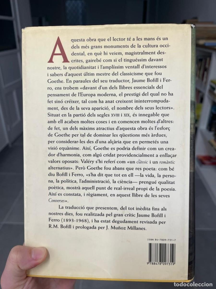 Libros de segunda mano: Converses amb Goethe (J. P. Eckermann) ( Catal&agrave;) - Foto 2