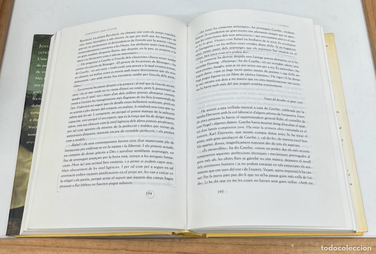 Libros de segunda mano: Converses amb Goethe (J. P. Eckermann) ( Catal&agrave;) - Foto 3