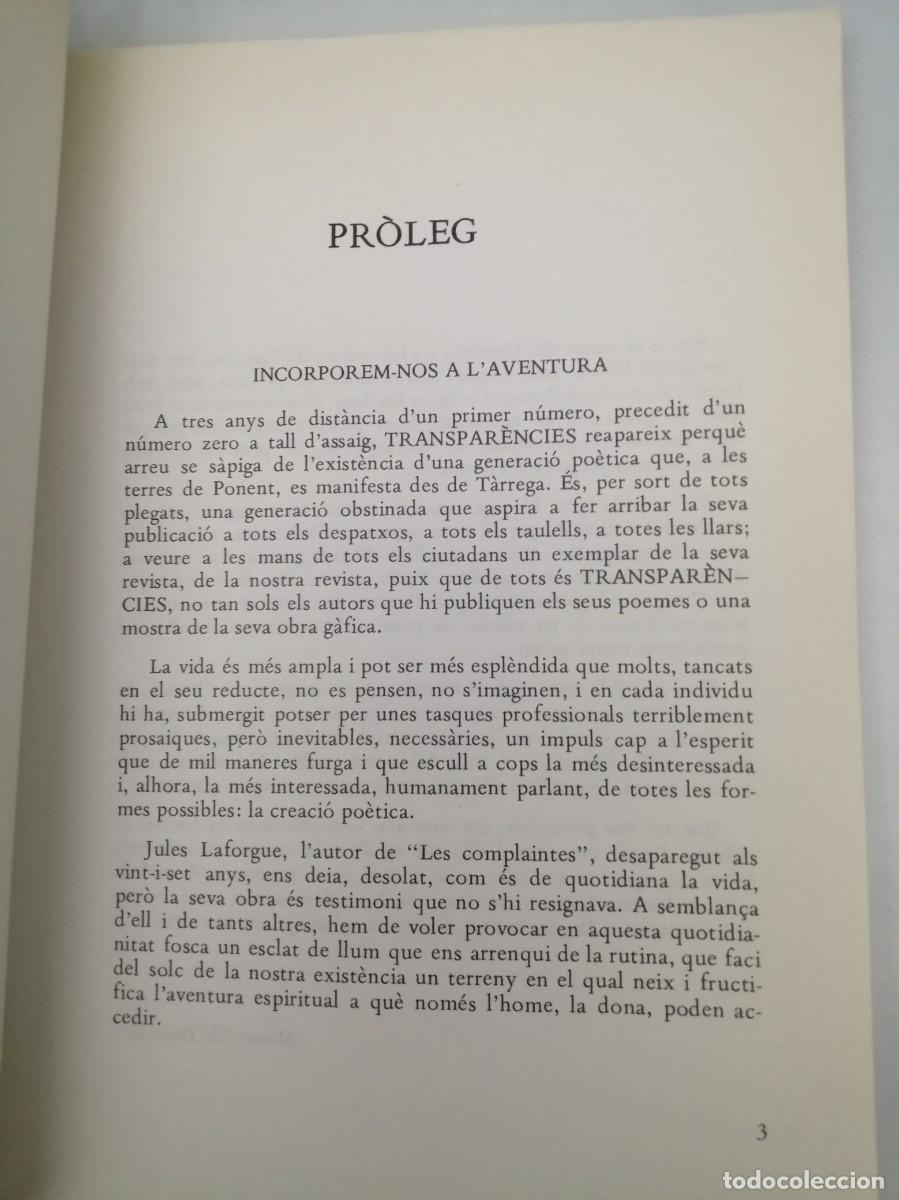 Libros de segunda mano: TRANSPAR&Egrave;NCIES, Quadern de Poes&iacute;a, Num. 2 - Foto 4