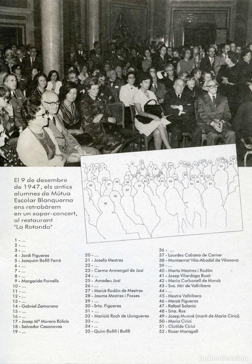 Libros de segunda mano: Homenatge a lescola Blanquerna en el seu 70 aniversari. 1995. - Foto 4