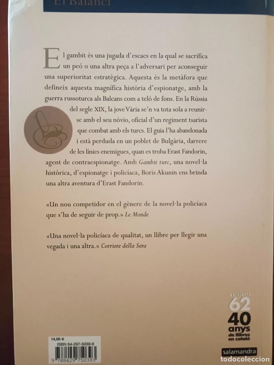 Libros de segunda mano: Gambit turc. Boris Akunin - Foto 2
