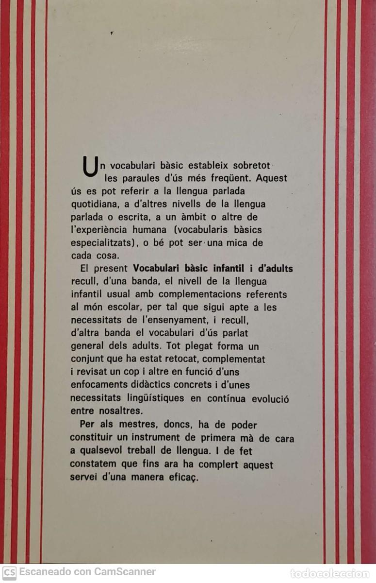 Libros de segunda mano: Vocabulari Basic infantil i d&acute;adults - Foto 2