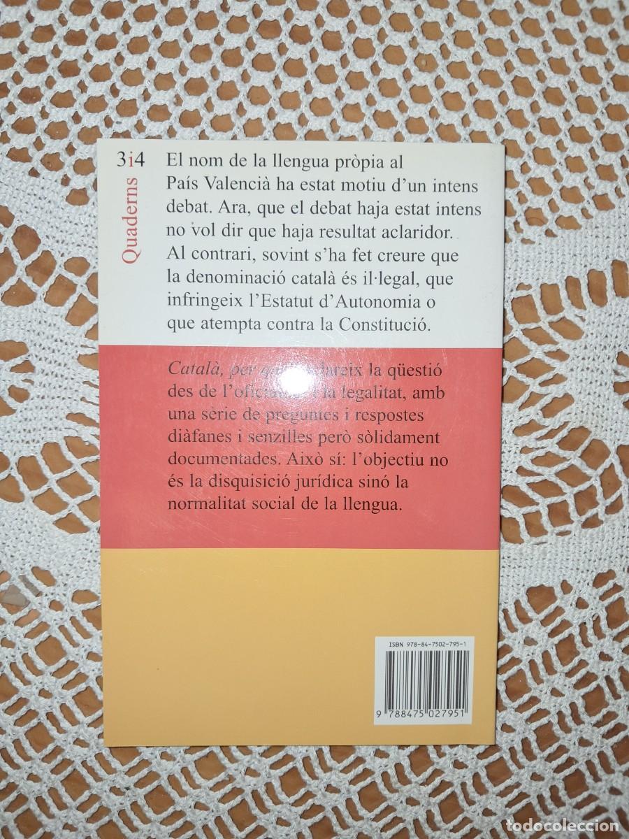 Libros de segunda mano: Catal&agrave;, per qu&egrave;? Alfons Esteve, Francesc Esteve - Foto 2