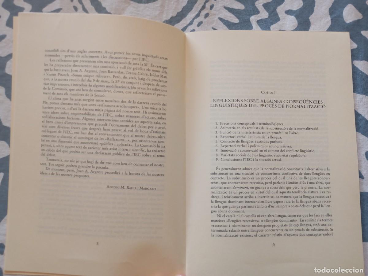 Libros de segunda mano: Debat sobre la normalitzaci&oacute; ling&uuml;&iacute;stica Joan A. Argente - Foto 3
