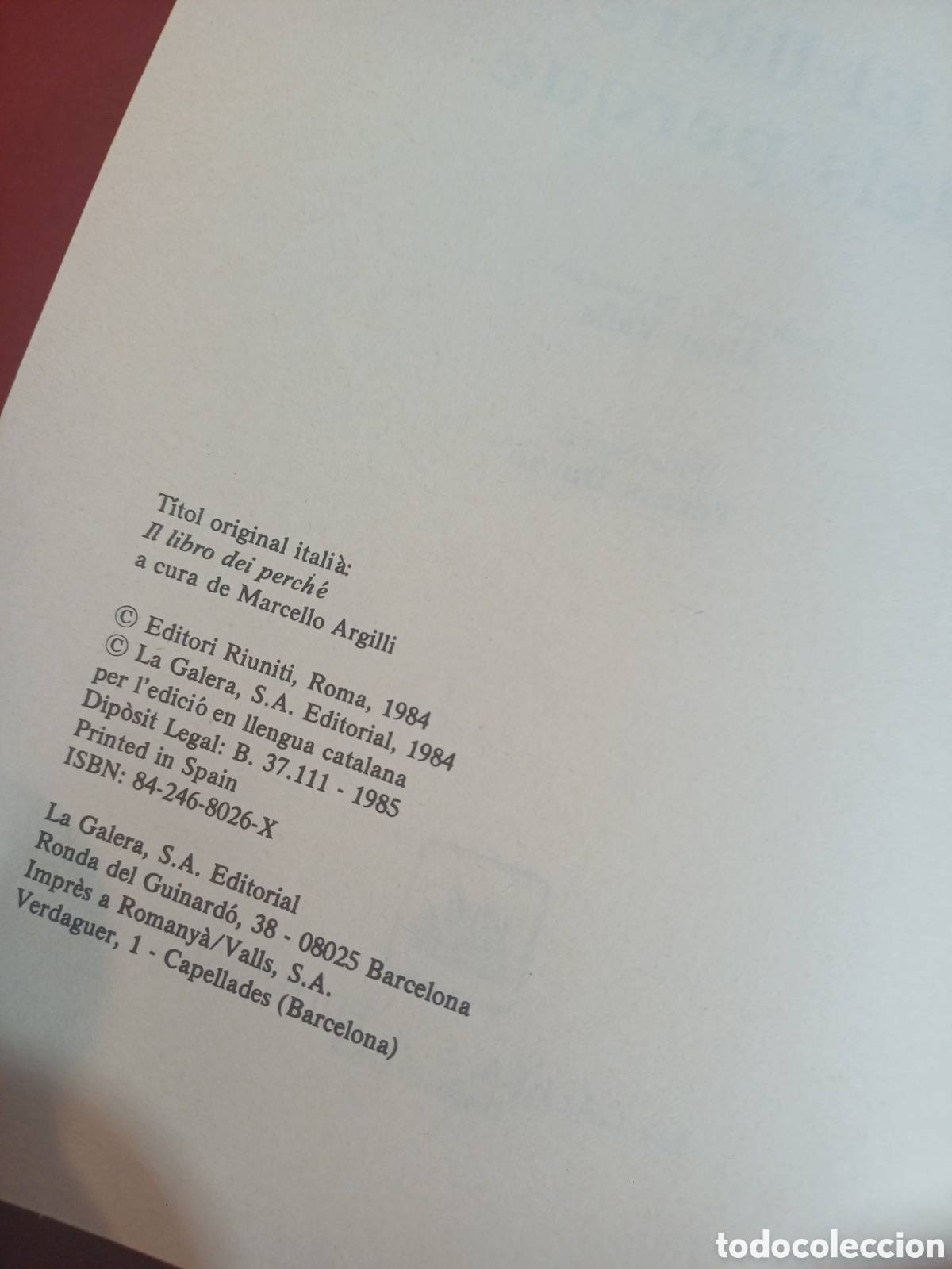 Libros de segunda mano: LIBRO, EL LLIBRE DEL PERQU&Egrave;, EN CATAL&Aacute;N, 1985 - Foto 7