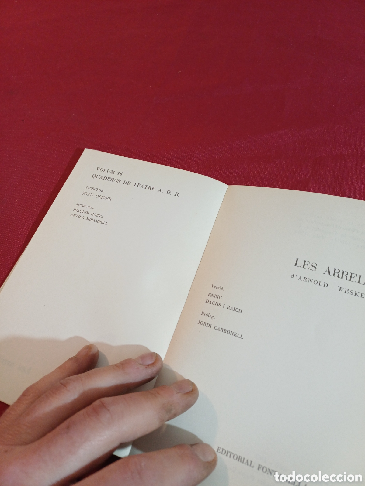 Libros de segunda mano: LIBRO, LES ARRELS, 1963, TEATRE, TEATRO - Foto 5