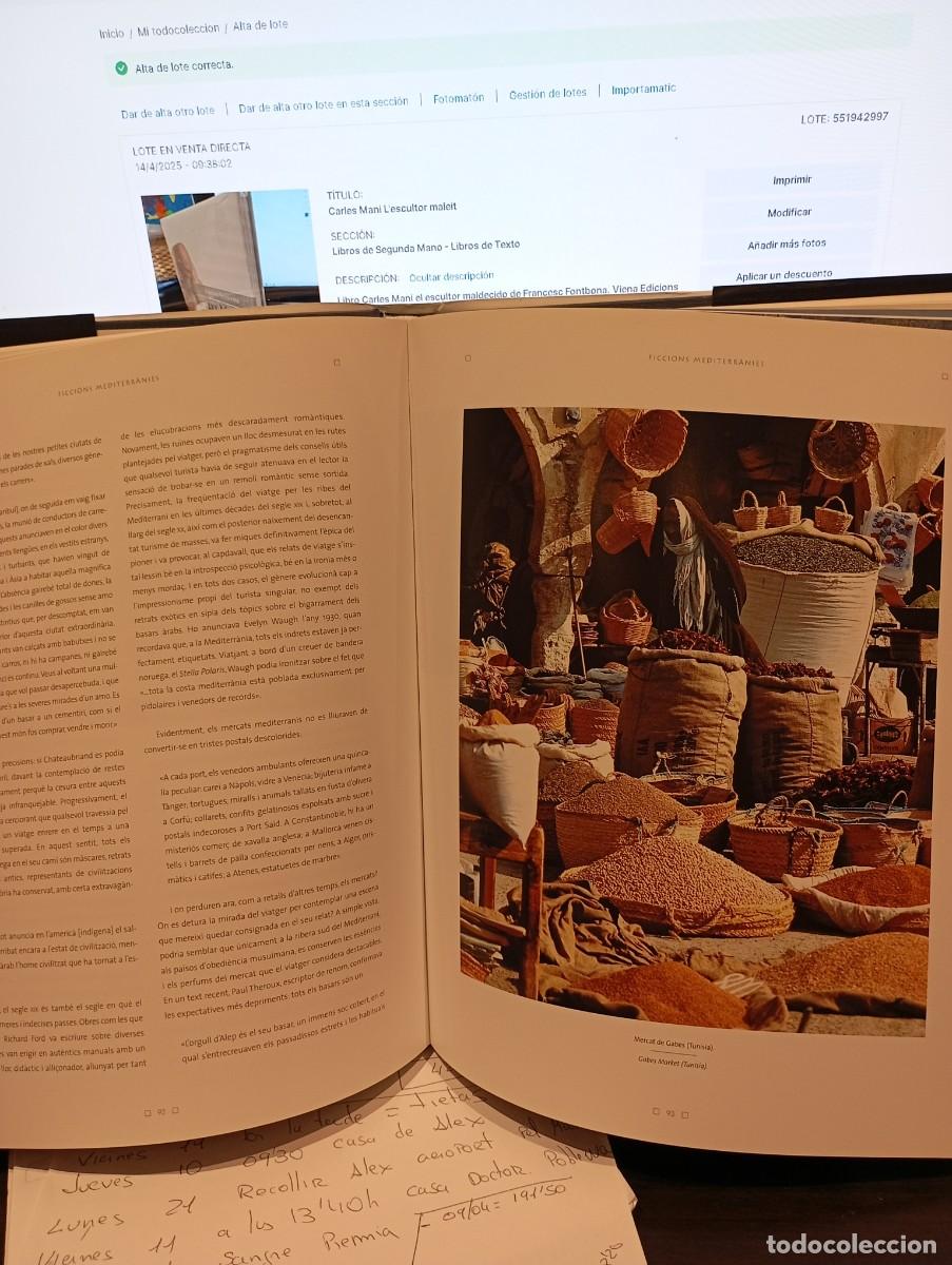 Libros de segunda mano: Mercats de la Mediterr&agrave;nia - Foto 3