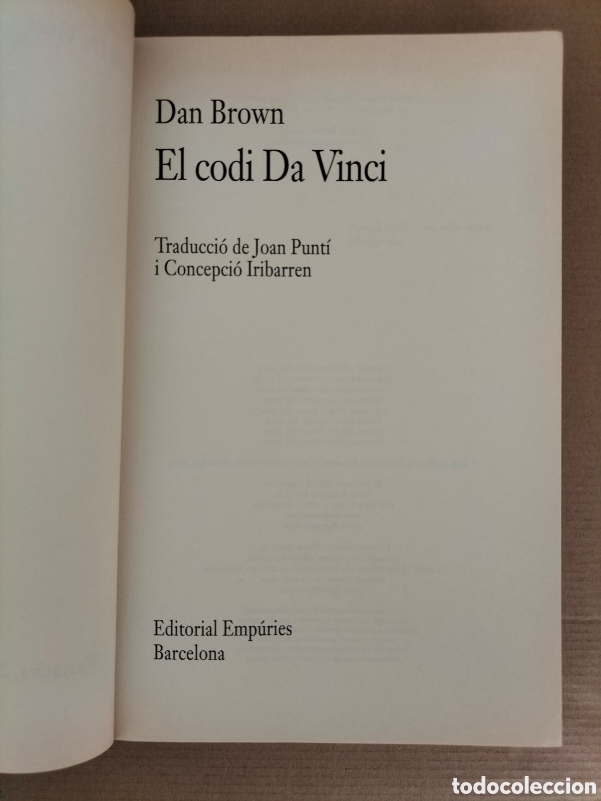 Libros de segunda mano: El codi Da Vinci. Dan Brown. Editorial emp&uacute;ries, 2004. Llibre - Foto 2
