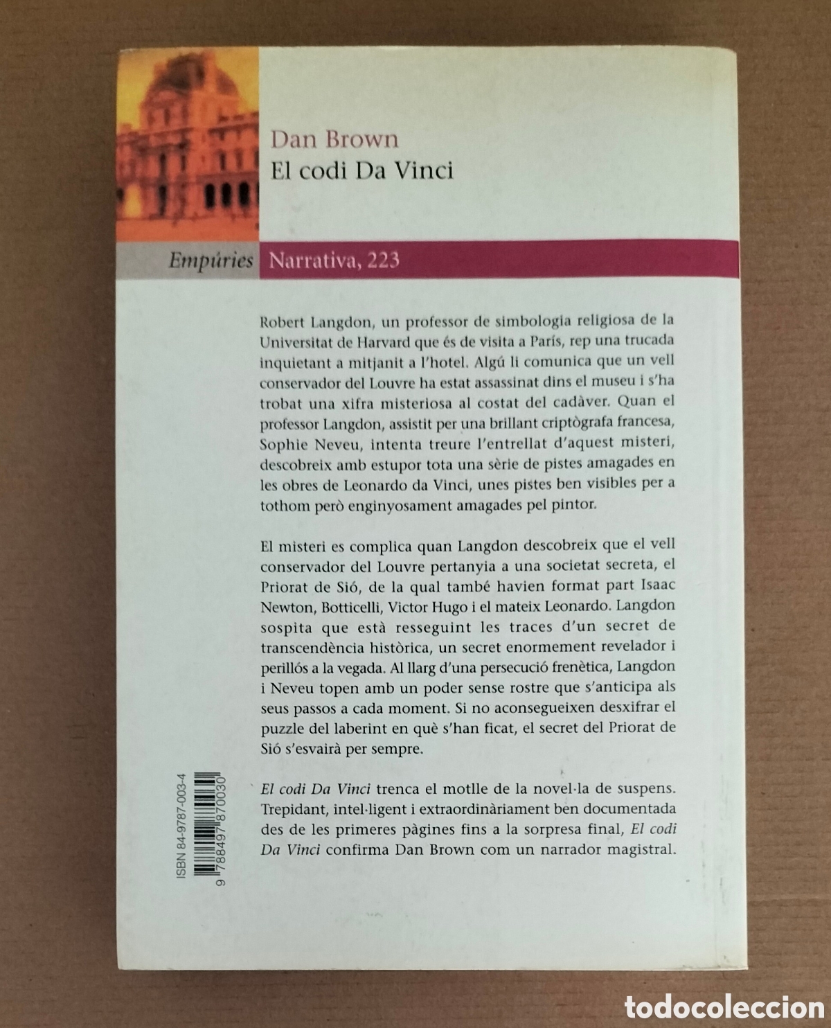 Libros de segunda mano: El codi Da Vinci. Dan Brown. Editorial emp&uacute;ries, 2004. Llibre - Foto 9