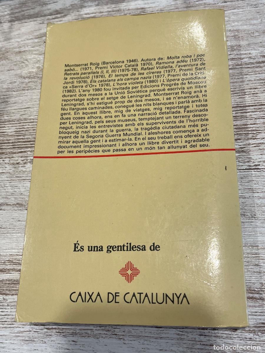 Libros de segunda mano: L&rsquo;agulla Daurada | Montserrat Roig | 1987 | Libro Catal&aacute;n - Foto 2