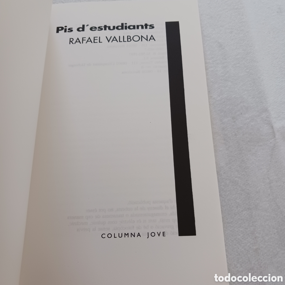 Libros de segunda mano: Pis d estudiants de Rafael Vallbona - Foto 3