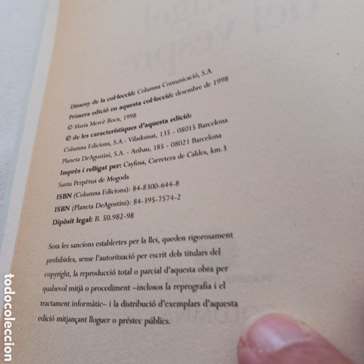 Libros de segunda mano: L&agrave;ngel del vespre de Maria Merc&egrave; Roca - Foto 6