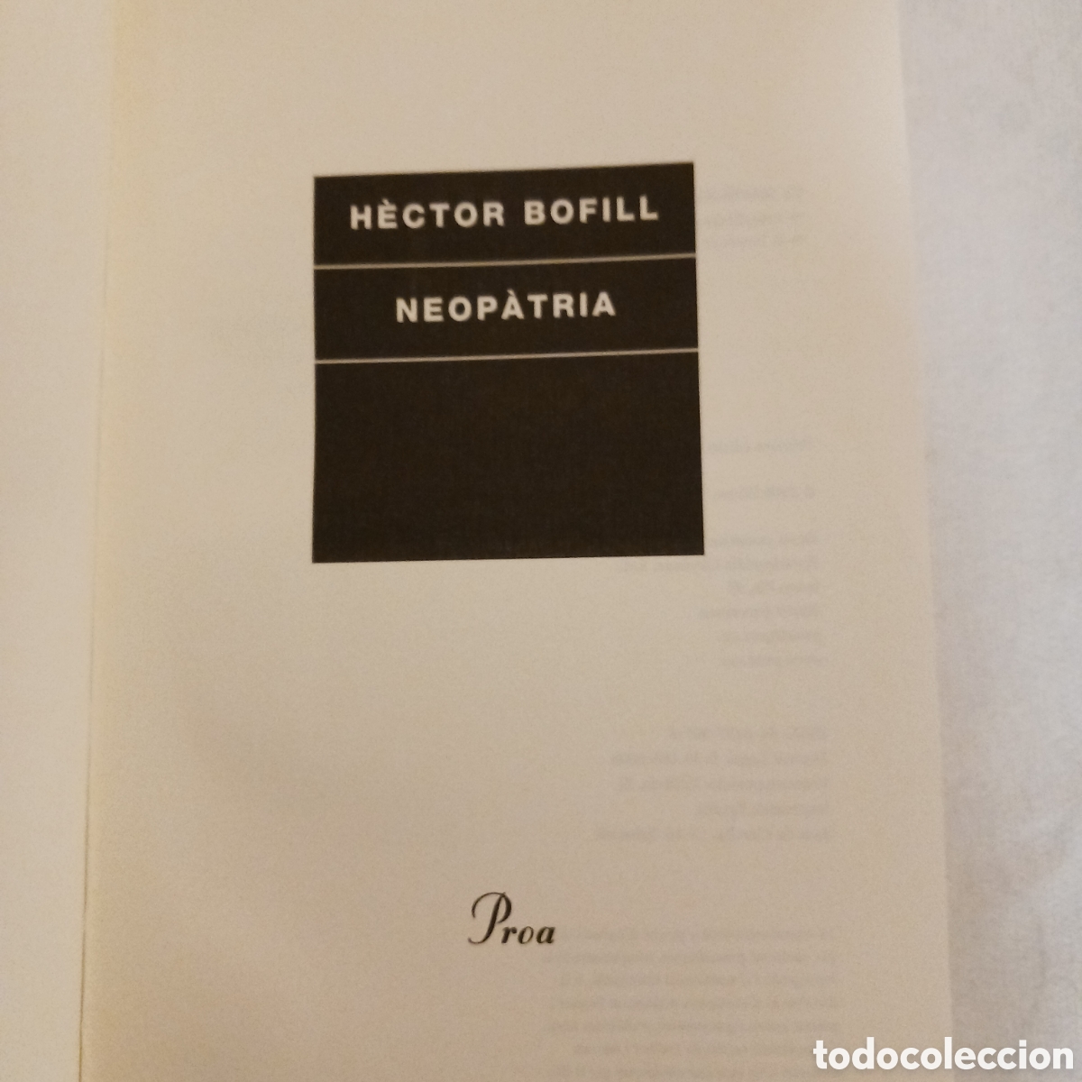 Libros de segunda mano: Neopatria de H&eacute;ctor Bofill - Foto 5