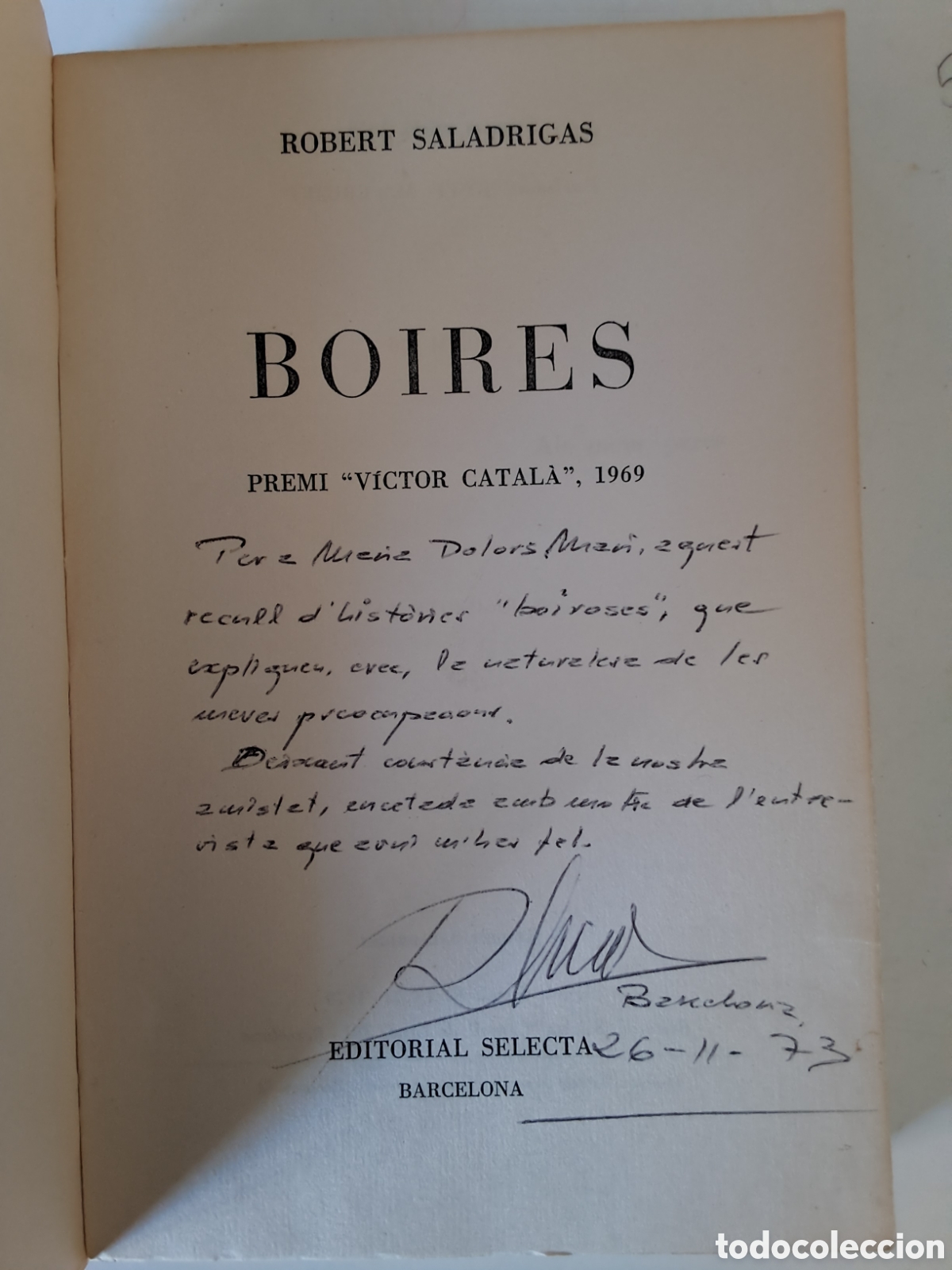 Libros de segunda mano: BOIRES. Robert Saladrigas - Foto 3