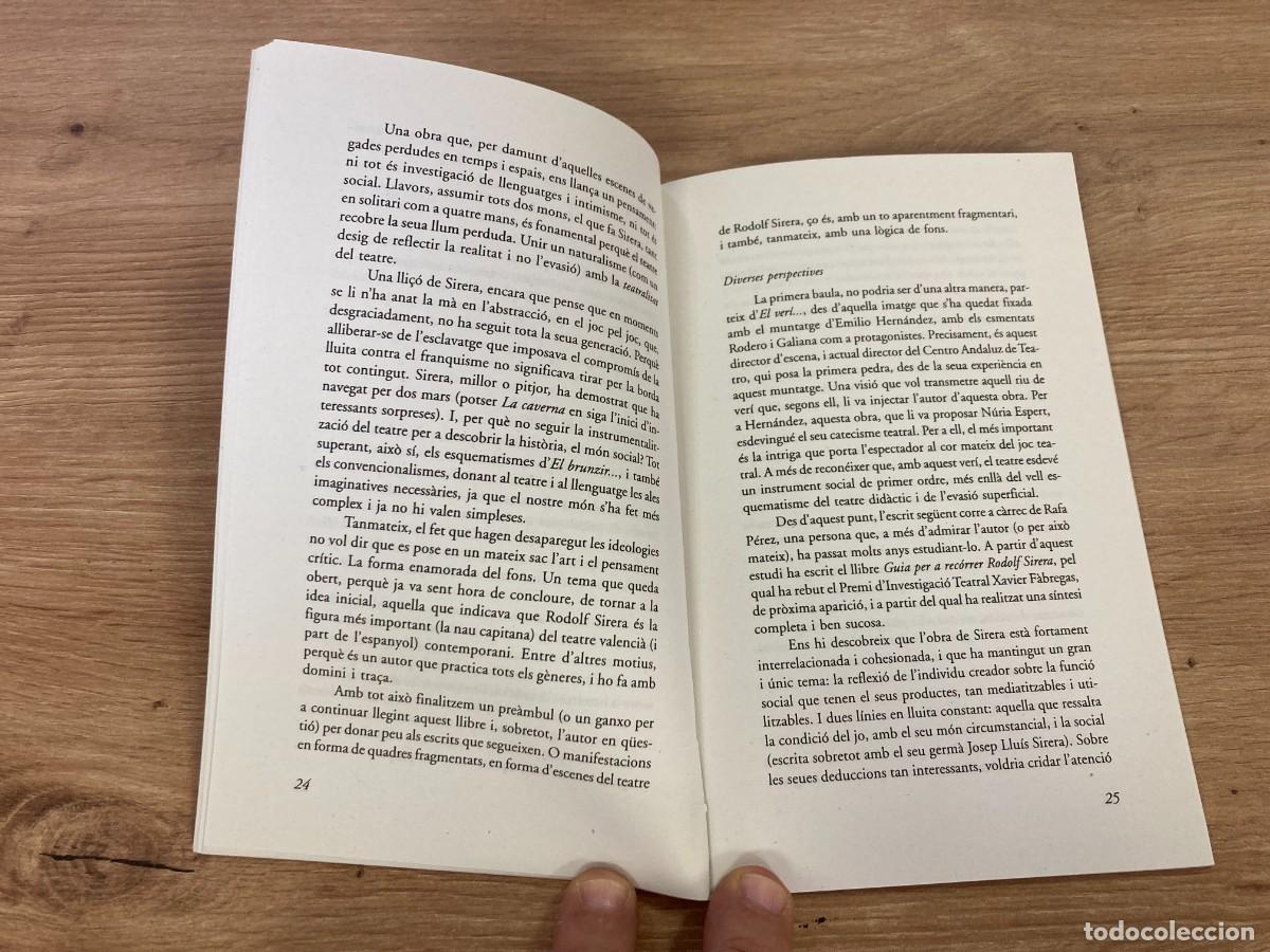 Libros de segunda mano: Aproximaci&oacute; al teatre de Rodolf Sirera - Foto 5