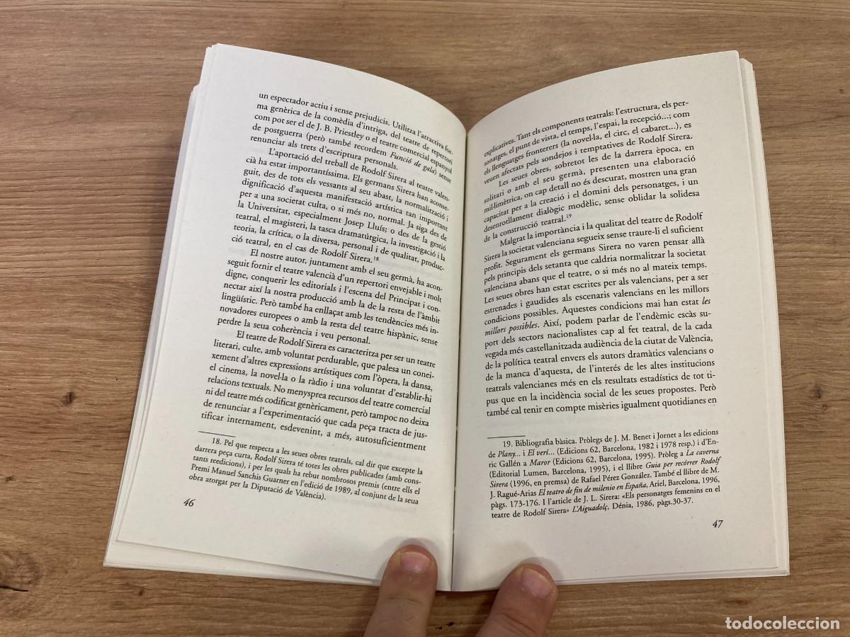 Libros de segunda mano: Aproximaci&oacute; al teatre de Rodolf Sirera - Foto 6