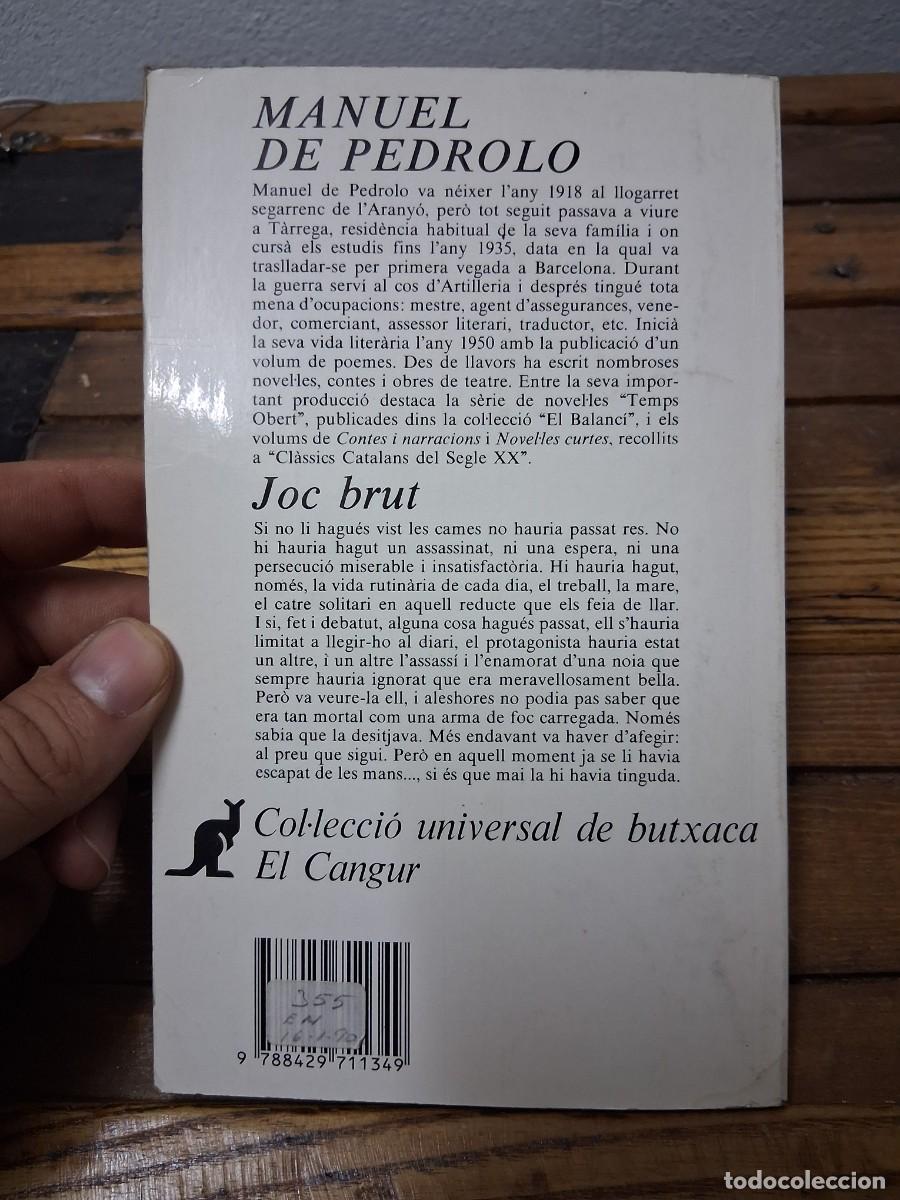 Libros de segunda mano: Libro en catal&aacute;n Manuel de Pedrolo Joc Brut - Foto 3