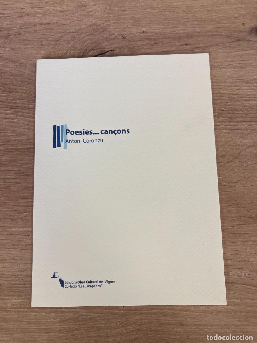 Libros de segunda mano: Poesies&hellip; can&ccedil;ons Antoni Coronzu - Foto 1