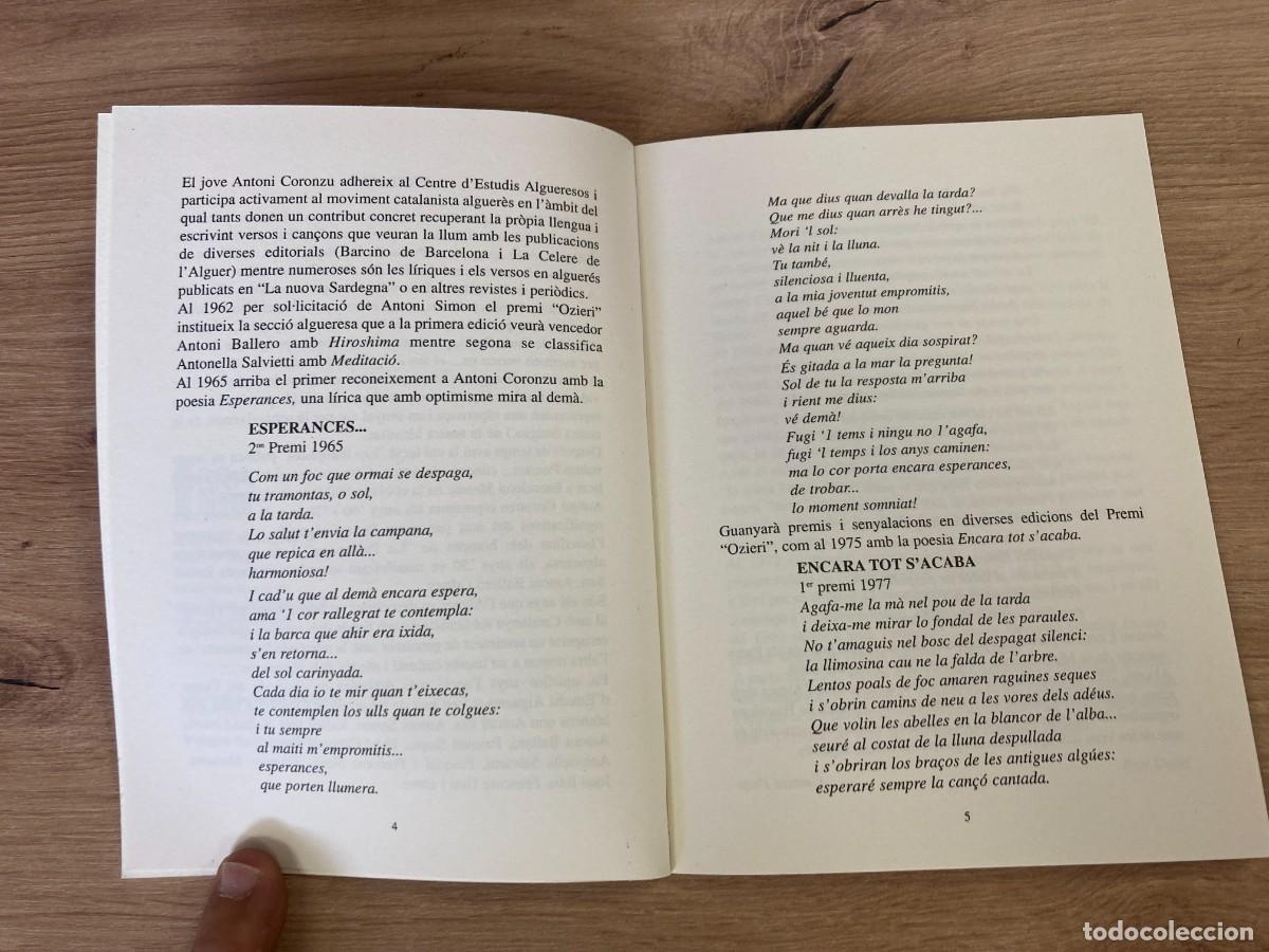 Libros de segunda mano: Poesies&hellip; can&ccedil;ons Antoni Coronzu - Foto 5