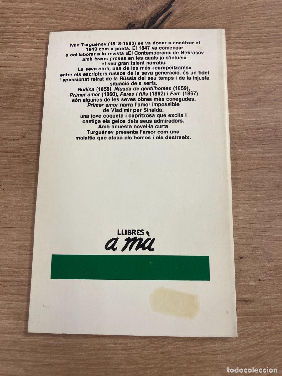 Libros de segunda mano: El primer amor Ivan Tugu&eacute;niev - Foto 2