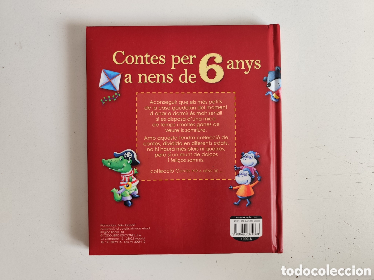 Libros de segunda mano: Libro Infantil. Contes per a Nens de 6 Anys. Catal&agrave; - Foto 2